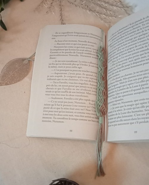 marque page macramé